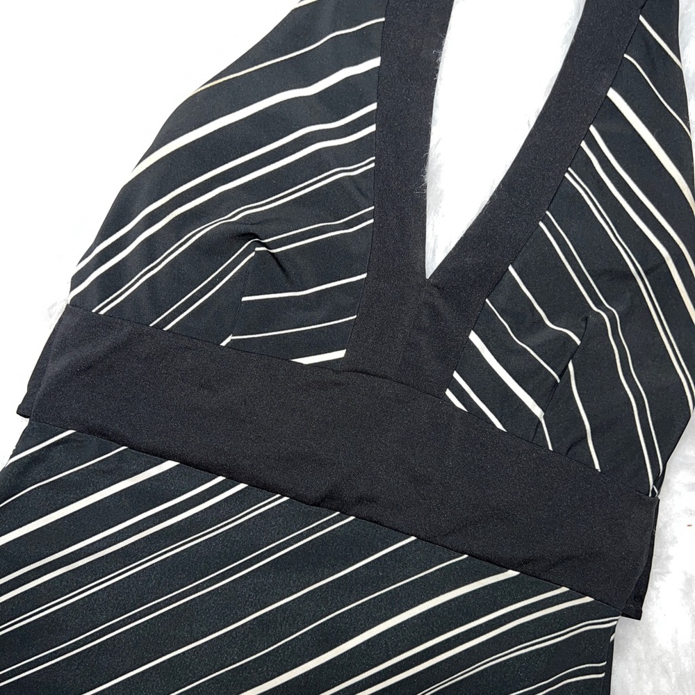 Striped Halter Top Mini Dress